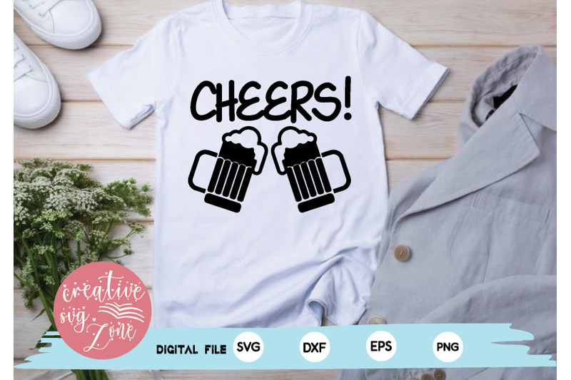 cheers! svg By creativesvgzone | TheHungryJPEG