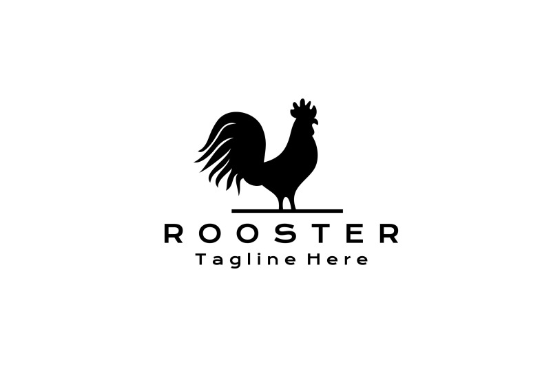 Vintage Rooster, chicken, hen, silhouette. Rooster logo By weasley99 ...