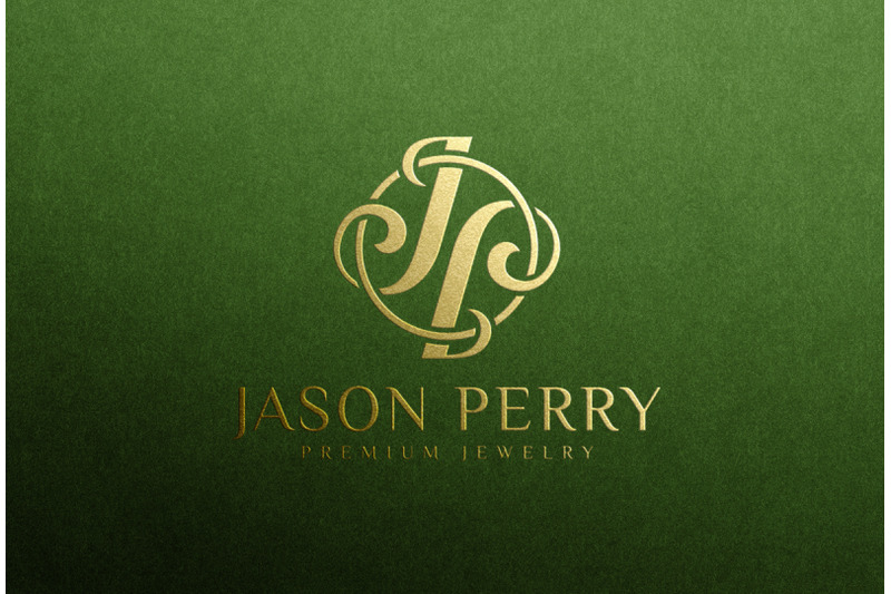 Gold Foil Stamping Logo Mockup on Green Paper By Smart Works ...