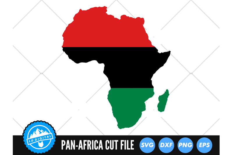 Africa SVG | Pan-African Cut File By LD Digital | TheHungryJPEG