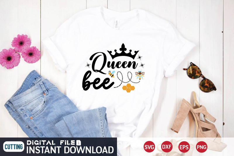 queen bee svg By creativesvgzone | TheHungryJPEG