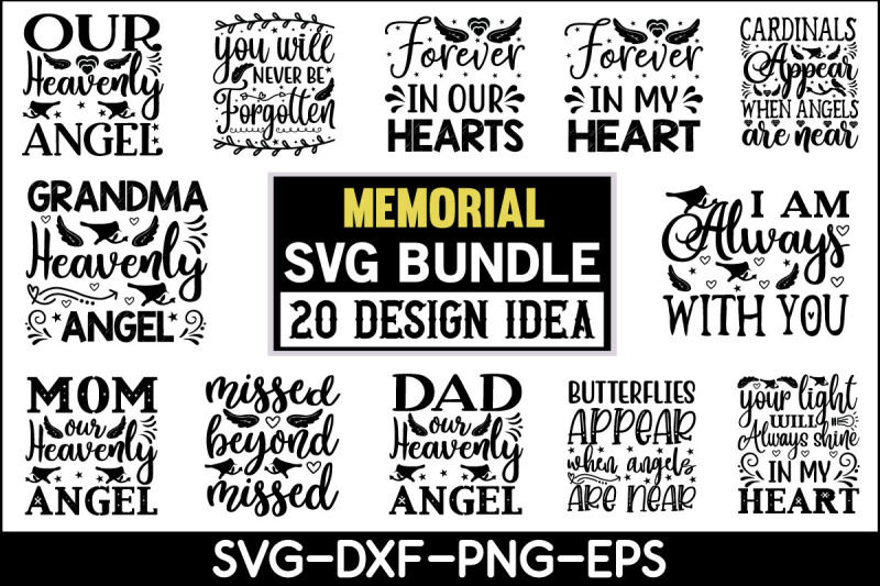 Memorial Svg Bundle By Creativesvgzone | TheHungryJPEG