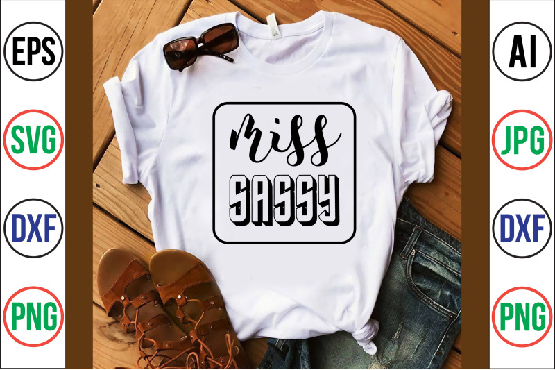 miss sassy svg cut file By orpitabd | TheHungryJPEG