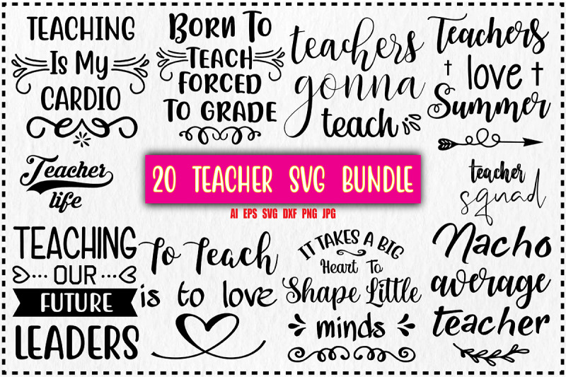 Teacher SVG Design Bundle, Vol 1 By orpitabd | TheHungryJPEG