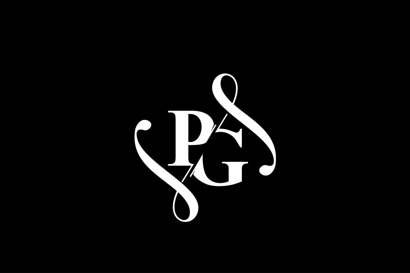 PG Monogram logo Design V6 By Vectorseller | TheHungryJPEG