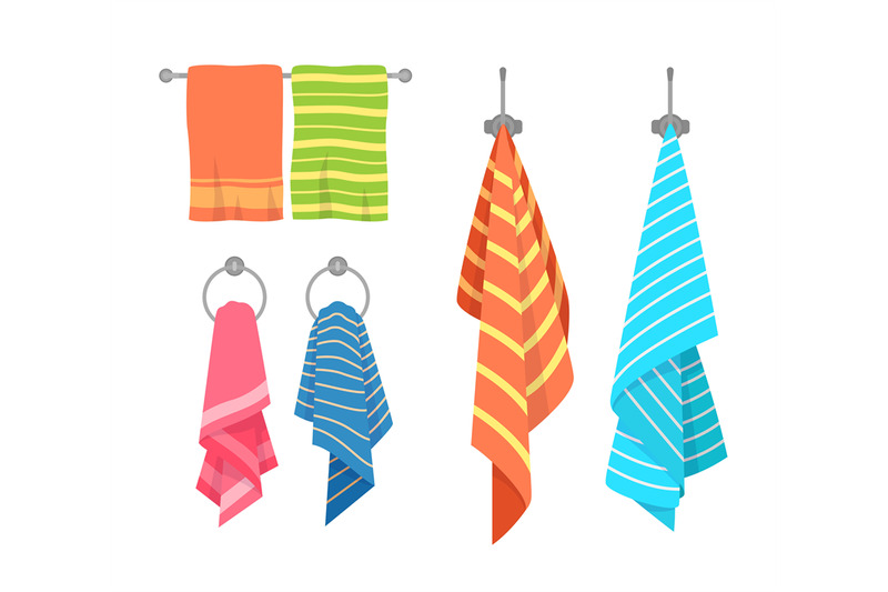 hanging towel clipart