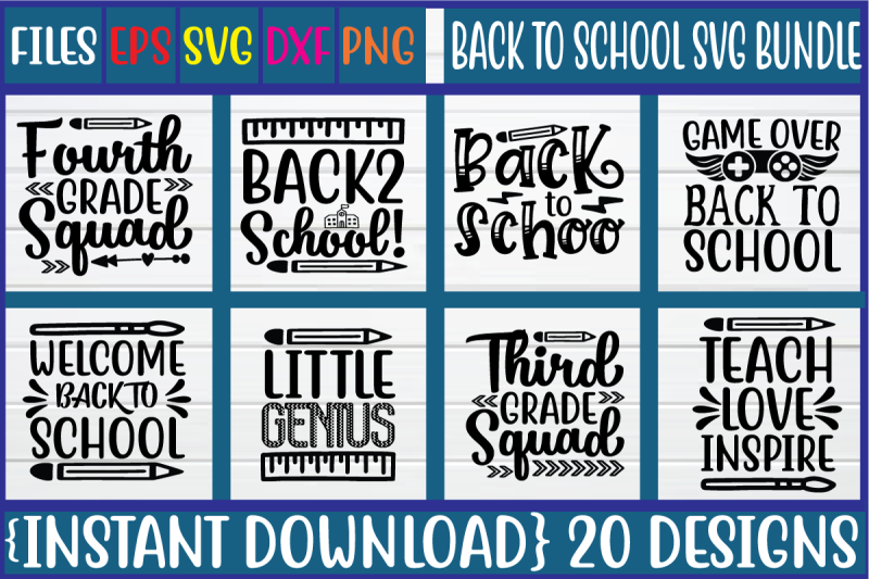 Back to school svg bundle By Print Store | TheHungryJPEG