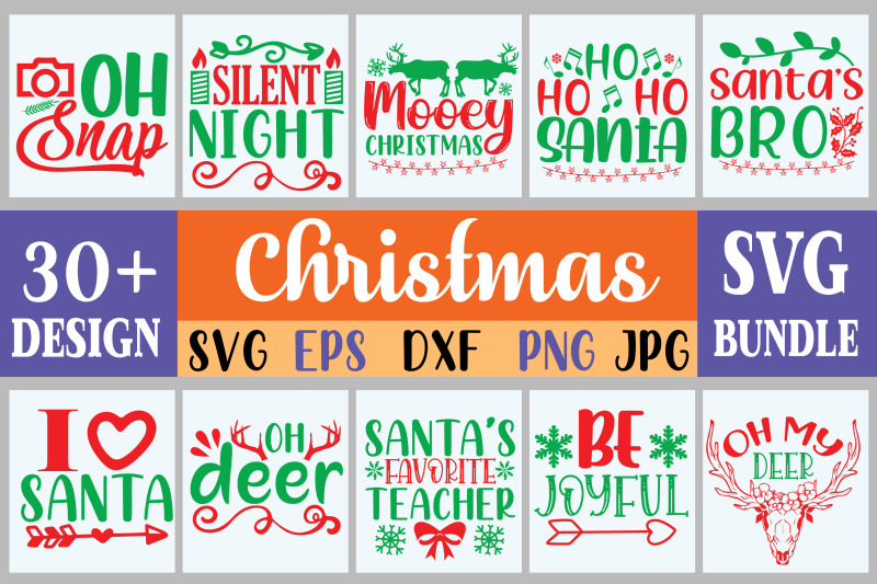 Christmas Svg Design Bundle By Printstore Thehungryjpeg Com