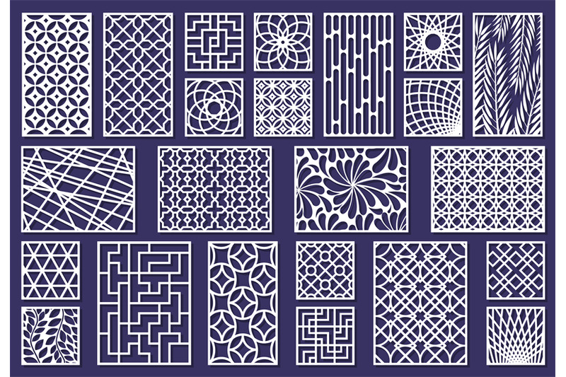Synlig Historiker Menstruation Laser cut template patterns, paper art or metal cutting panels. Abstra By  WinWin_artlab | TheHungryJPEG