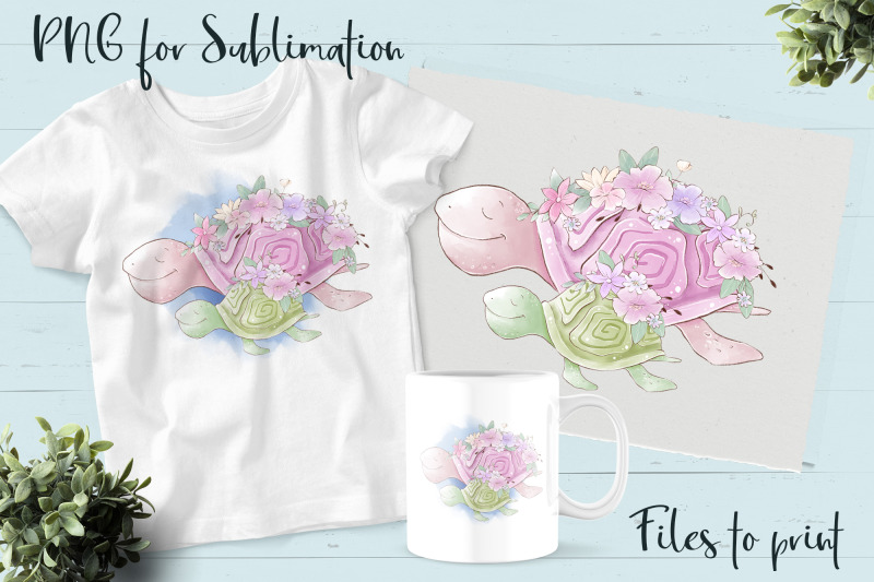 Sea life sublimation. Design for printing. By Yuliya Art | TheHungryJPEG