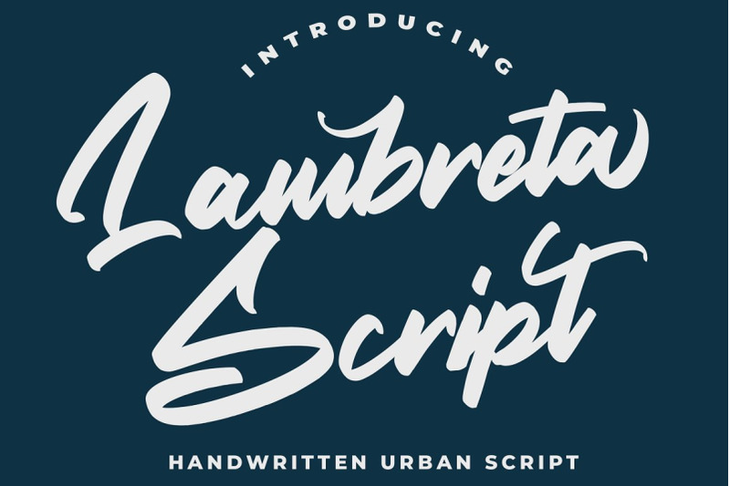 Lambreta - Script Font By Arendxstudio | TheHungryJPEG