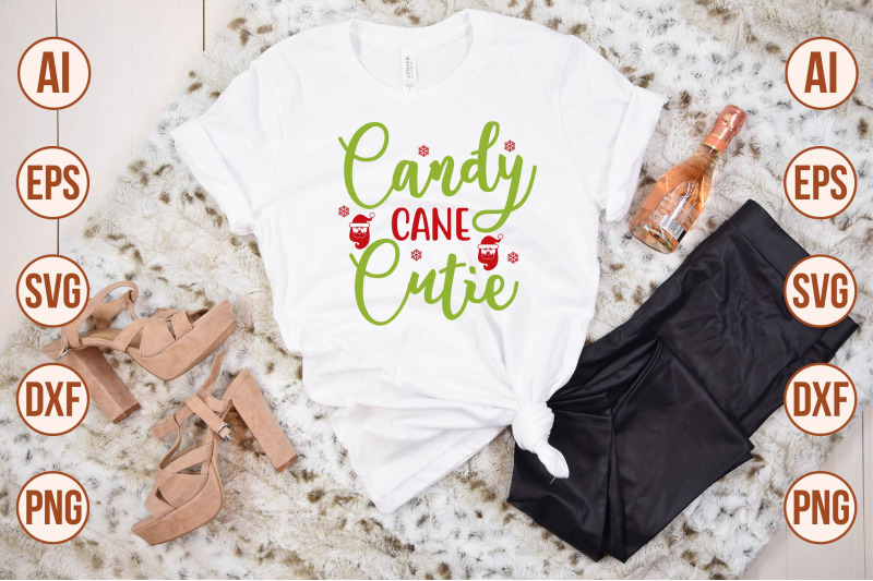 Candy Cane Cutie 2 svg cut file By craftstore | TheHungryJPEG