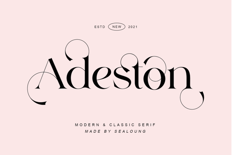 Adeston By Sealoung | TheHungryJPEG