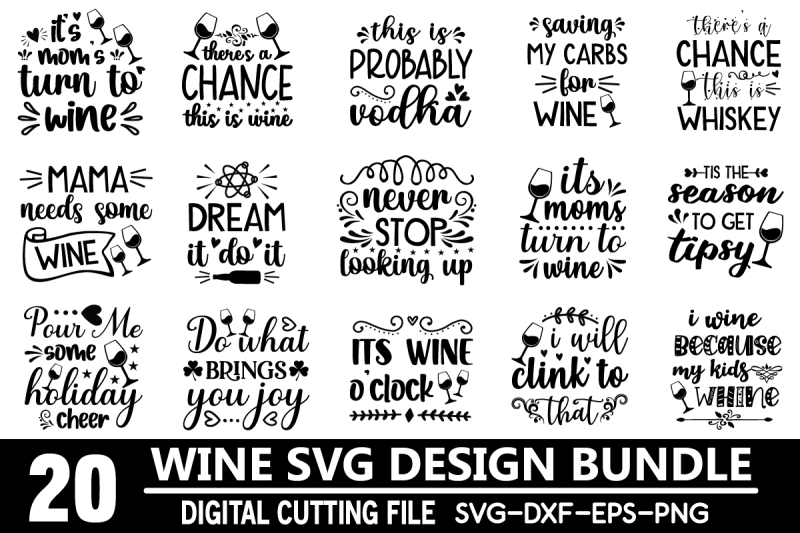 wine svg design bundle By BDB graphics | TheHungryJPEG