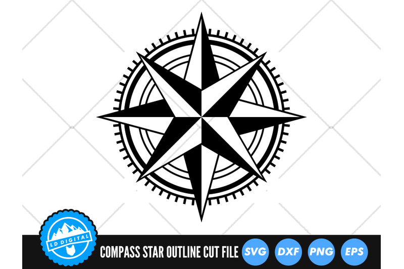 Compass Svg. Nautical compass Svg. Compass Rose Svg. Compass Star Svg.  Compass clipart. Cricut, Silhouette, cut file, shirt, svg dxf jpg png