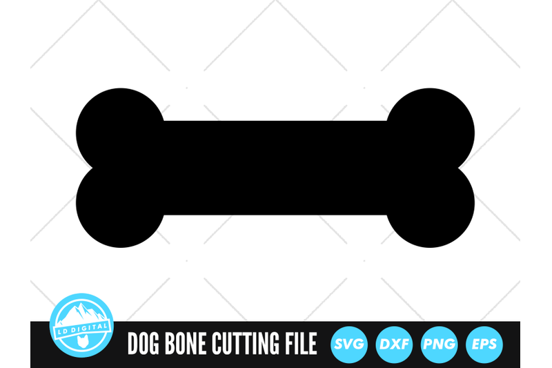 Dog Bone SVG | Dog Bone Silhouette Cut File By LD Digital | TheHungryJPEG