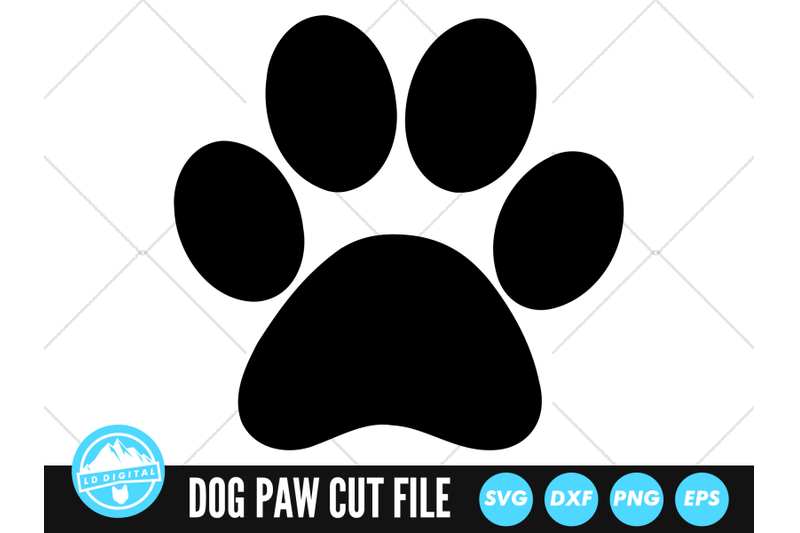 Dog Paw SVG | Animal Paw Print Cut File By LD Digital | TheHungryJPEG