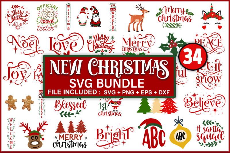 Christmas SVG Bundle By Regulrcrative | TheHungryJPEG