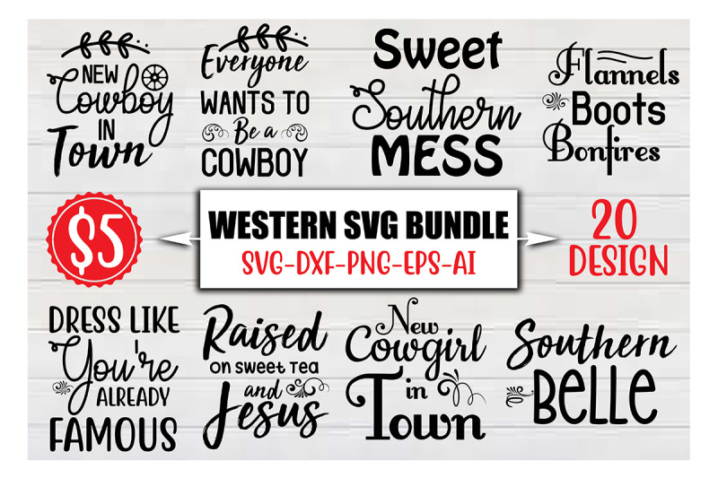 Western SVG Bundle By Najirbd | TheHungryJPEG