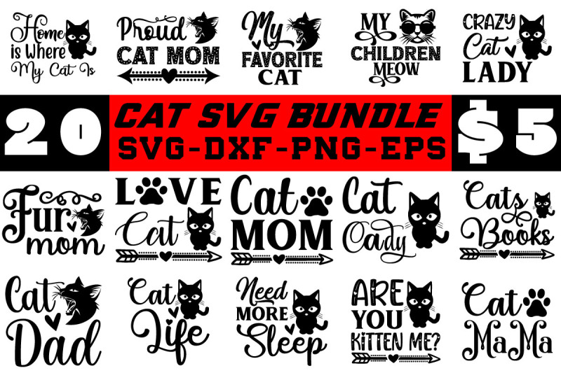 cat svg bundle By design svg | TheHungryJPEG