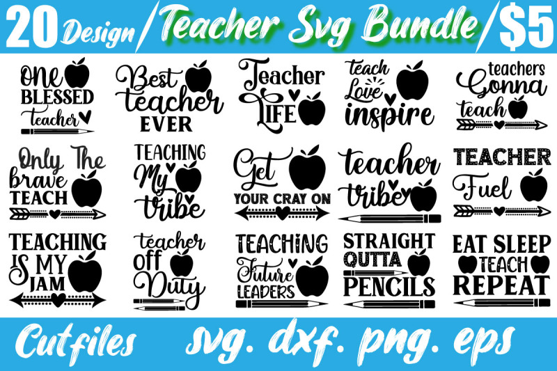 teacher svg bundle By design svg | TheHungryJPEG