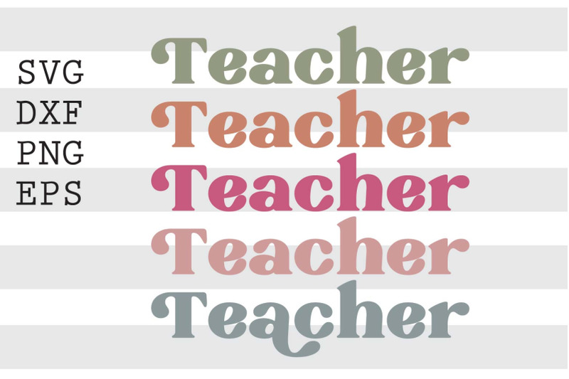 Teacher SVG By spoonyprint | TheHungryJPEG