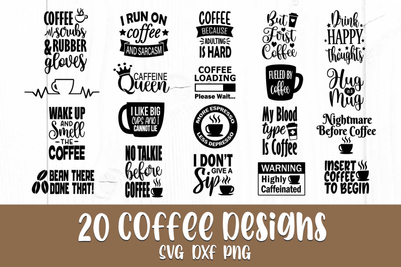 Coffee Svg Bundle, Mug Svg, Coffee Sayings Svg, Coffee Quotes Svg By ...