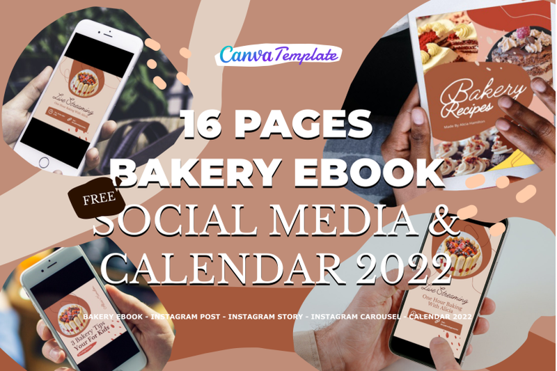 16 Pages Bakery EBook Canva Template By Rivatxfz | TheHungryJPEG