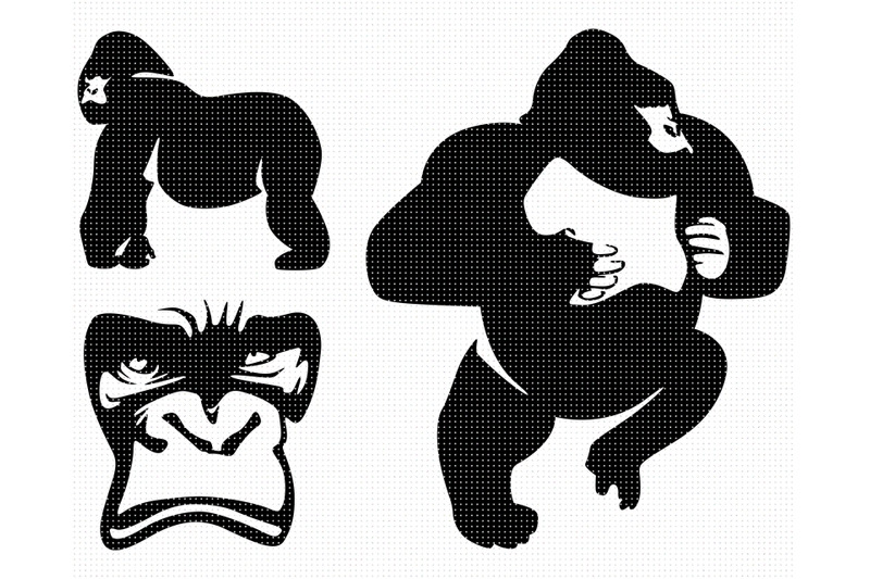 gorilla SVG By CrafterOks | TheHungryJPEG