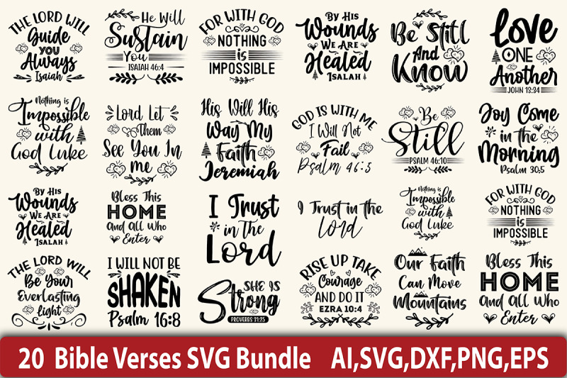 Bible Verses SVG Bundle By orpitabd | TheHungryJPEG