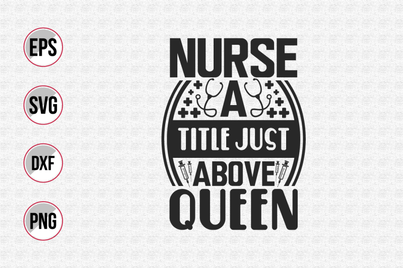 Nurse typographic slogan design vector. By uniquesvg99 | TheHungryJPEG