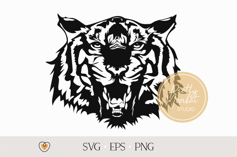 Tiger svg, Tiger Roar svg, Tiger Head svg, png files By Pretty Meerkat ...