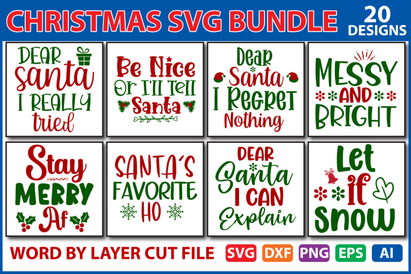 Christmas SVG Bundle By ismetarabd | TheHungryJPEG