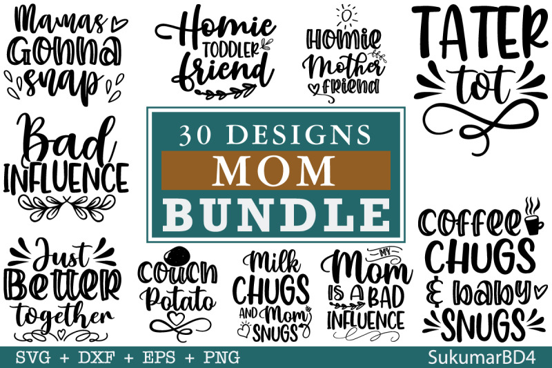 Mom Svg Bundle, Mom life Svg, Mama Svg By sukumarbd4 | TheHungryJPEG