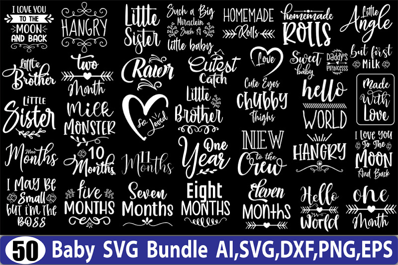 Baby SVG Bundle By orpitaroy | TheHungryJPEG