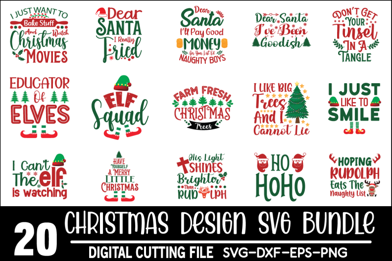 Christmas Svg Bundle free digital download commercial use svg files fo ...