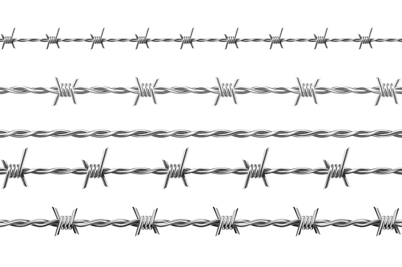 Seamless barbed wire border. Set , #SPONSORED, #barbed, #Seamless, #wire,  #Set, #border #ad