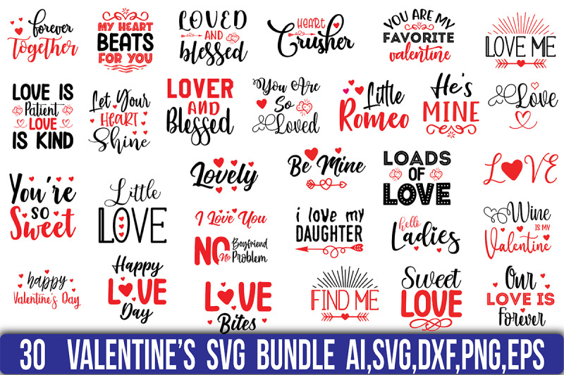 Valentines Day SVG Bundle By orpitabd | TheHungryJPEG