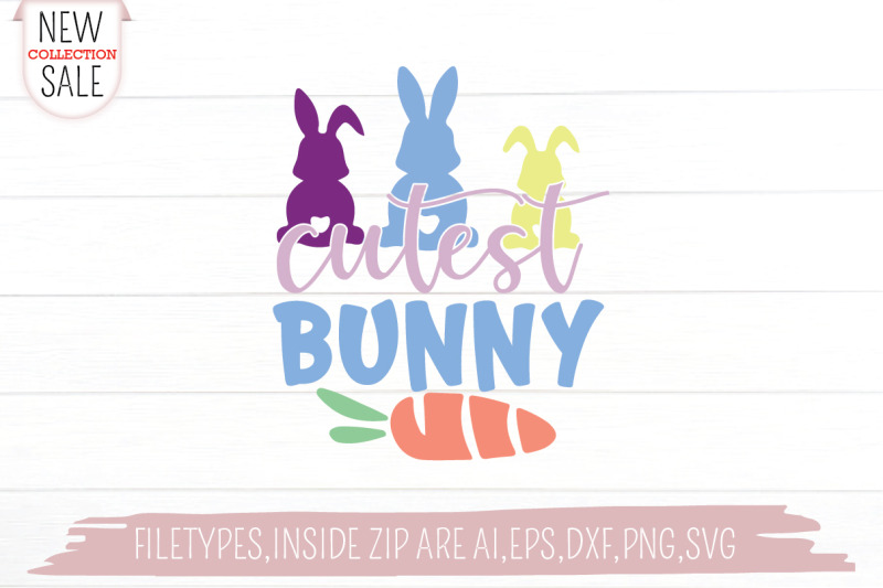 Cutest Bunny Svg Cut file By Jasim | TheHungryJPEG