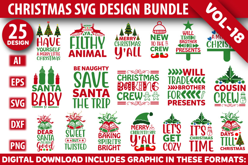 Christmas Svg Bundle By pacific store | TheHungryJPEG