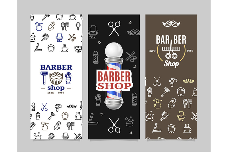 Instant Download Embroidery Design Barber Shop 