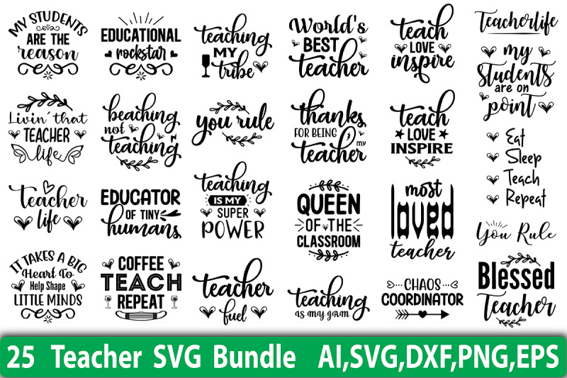 Teacher SVG Bundle By orpitaroy | TheHungryJPEG