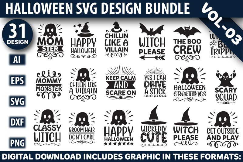 Halloween Svg Bundle By pacific store | TheHungryJPEG