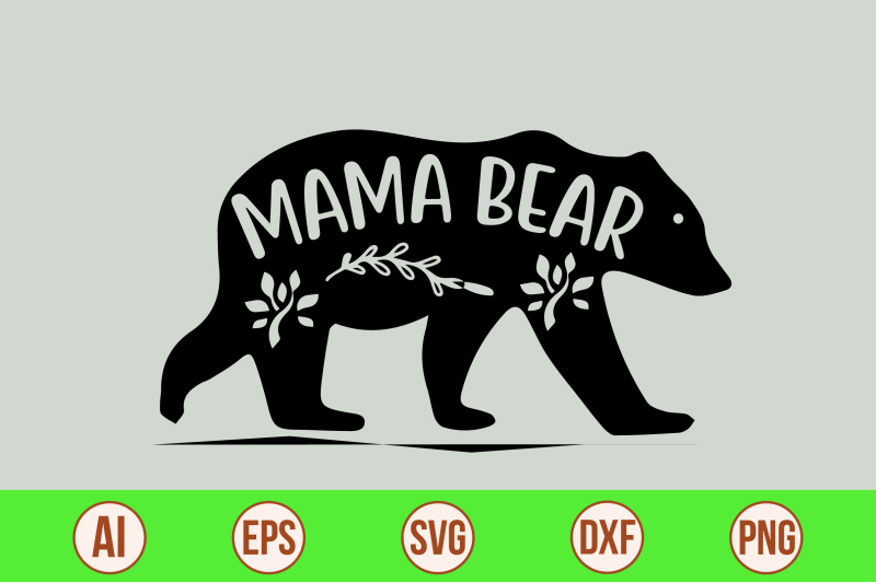 mama bear svg cut file By orpitaroy | TheHungryJPEG