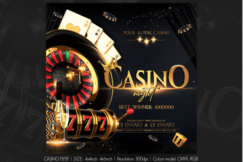 Casino Flyer By artolus | TheHungryJPEG