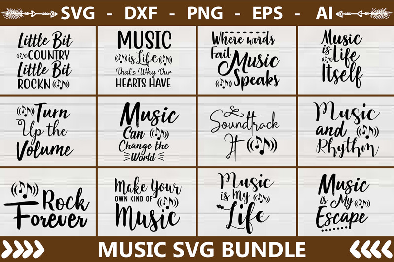 Music SVG Bundle By Najirbd | TheHungryJPEG