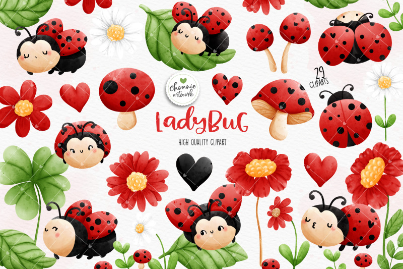 Ladybug Clipart Cute Ladybug Png Bug Clipart Love Bug Clipart By