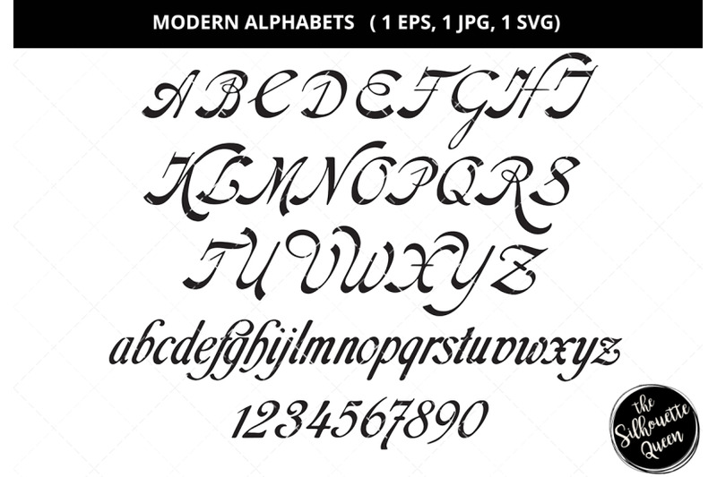 German capital letter, German small letter, decorative alphabets