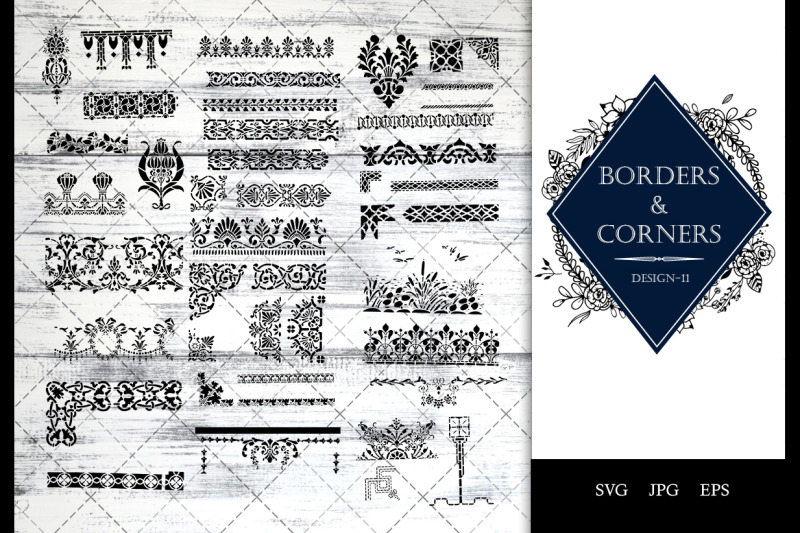 Vintage Baroque -11 Ornamental border Vector By The Silhouette Queen ...