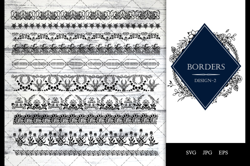 Vintage Baroque -2 Ornamental border Vector By The Silhouette Queen ...